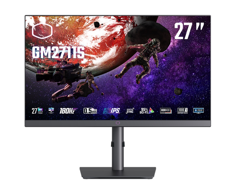 Cooler Master GM2711S / 27", 2560x1440, IPS, 180Hz Gaming Monitor