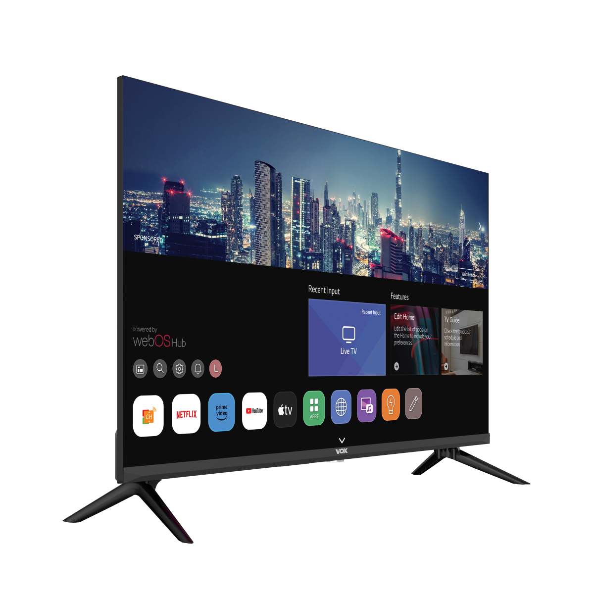 Vox 32WOS684BH 32" Direct LED Smart WebOS HD Ready Frameless