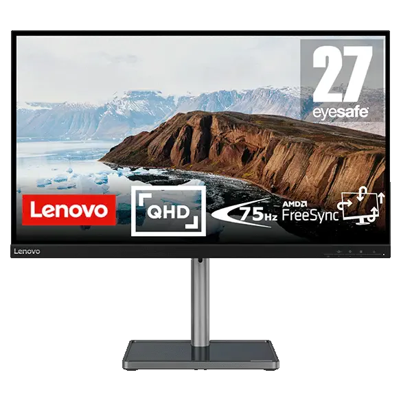 Lenovo L27q-38 27" QHD 2560x1440 IPS Monitor 75Hz