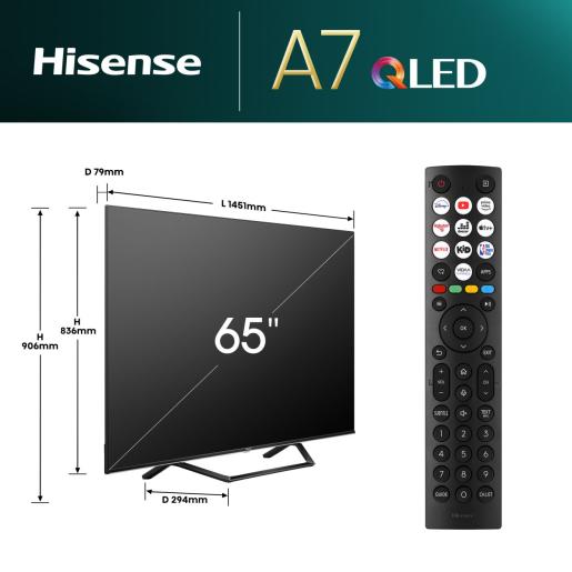 Hisense 65" 65A7NQ QLED Smart TV 4K UHD