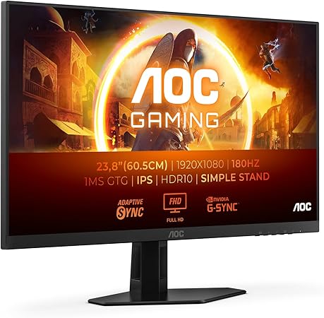 AOC 24G4XE 23.8" Full HD 1920x1080 Fast IPS Gaming Monitor 180Hz