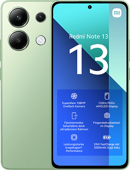 Xiaomi Redmi Note 13 4G 8 GB 256 GB Mint Green