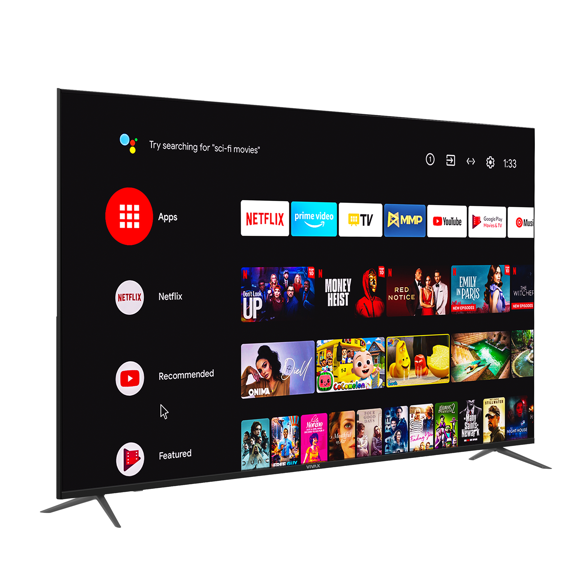 VIVAX A Series 75UHD10K 75'' LED UHD 4K Smart TV