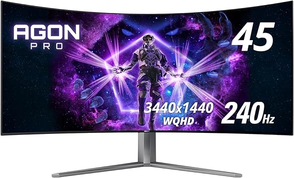 AOC AGON AG456UCZD 44.5" Dual QHD 5120x1440 OLED Curved Gaming Monitor 240Hz
