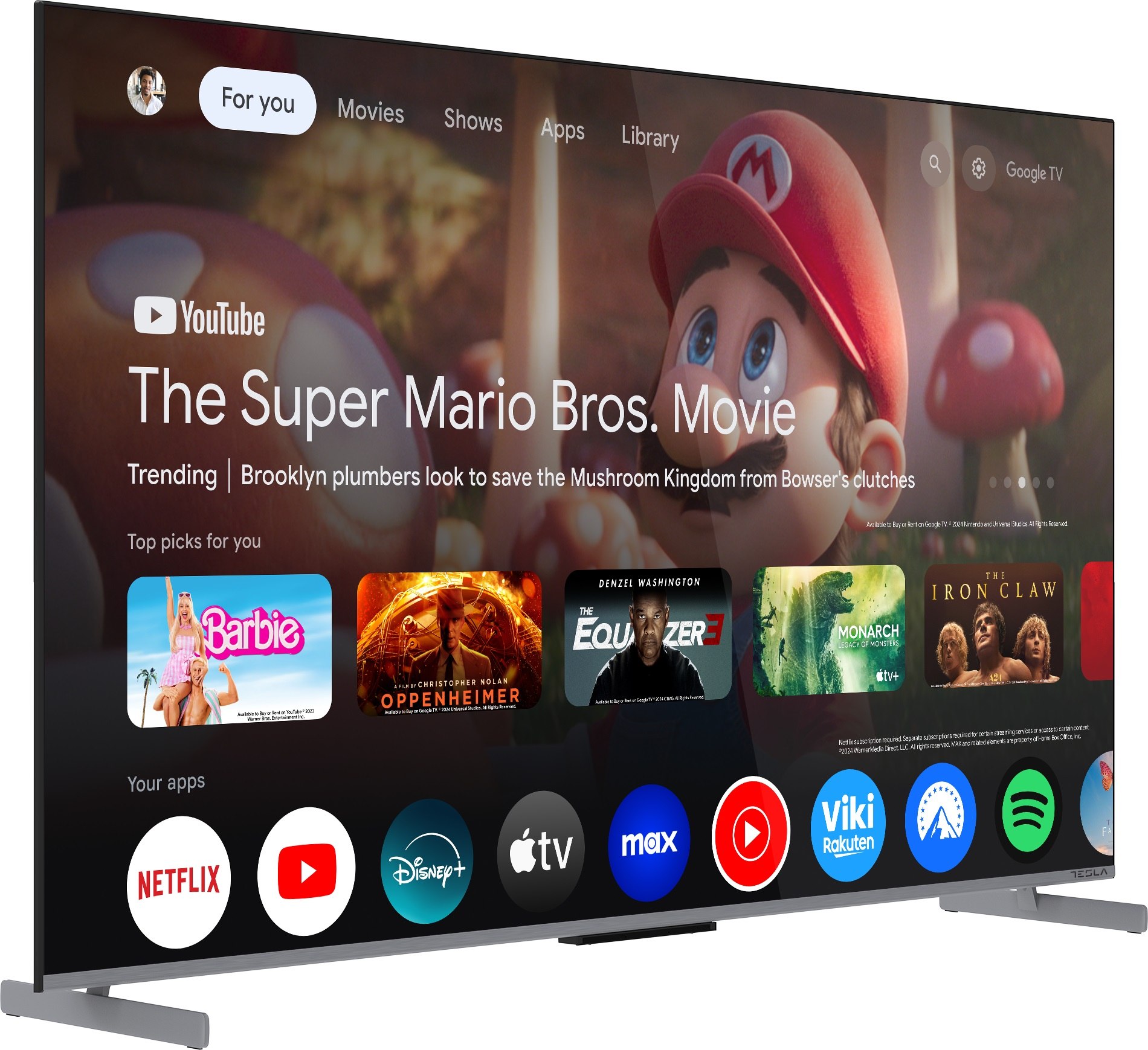 Tesla G65S949GUS 65" QLED IPS Smart TV 4K