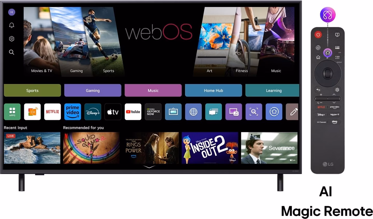 LG 55QNED82A3B 55" QNED AI 4K Smart TV