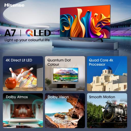 Hisense 65" 65A7NQ QLED Smart TV 4K UHD