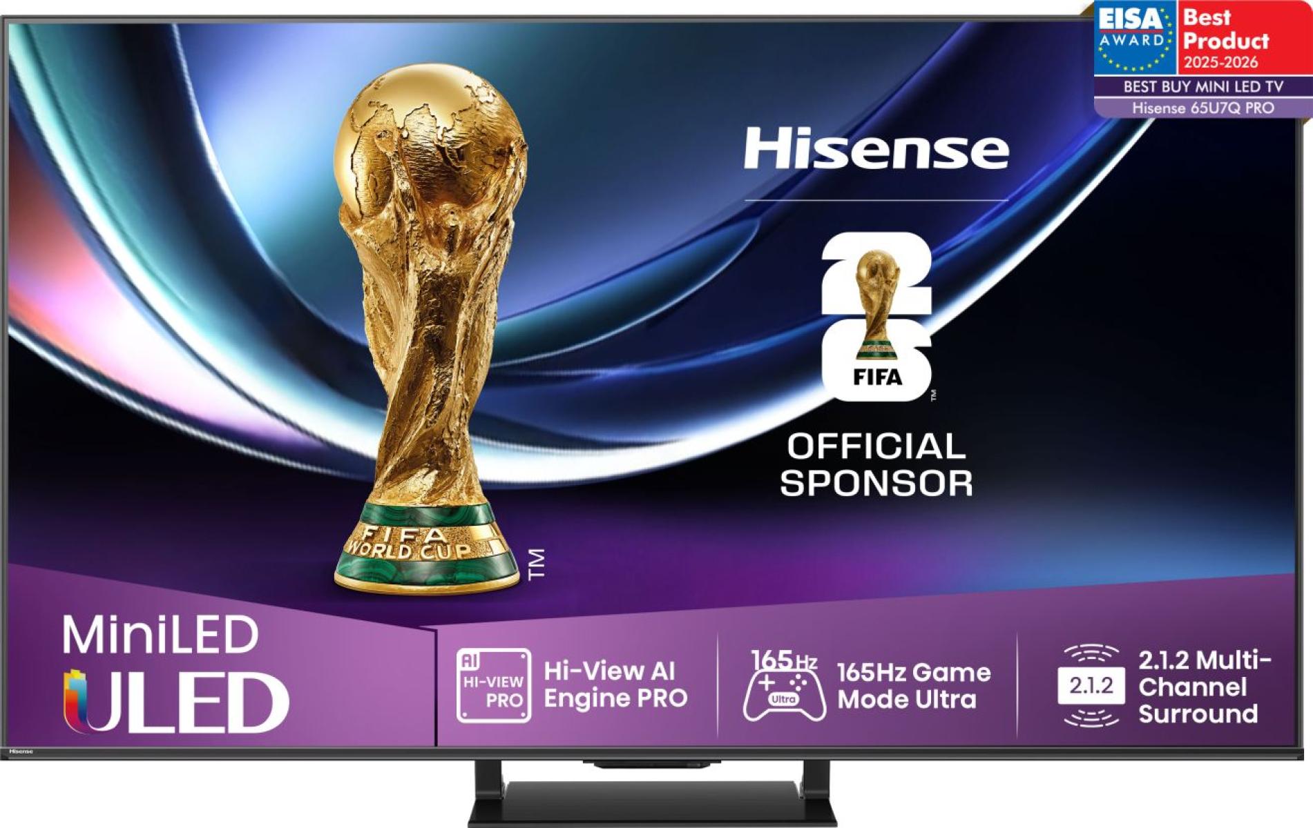 Hisense 65U7Q PRO 65" Mini-LED ULED 4K Smart TV
