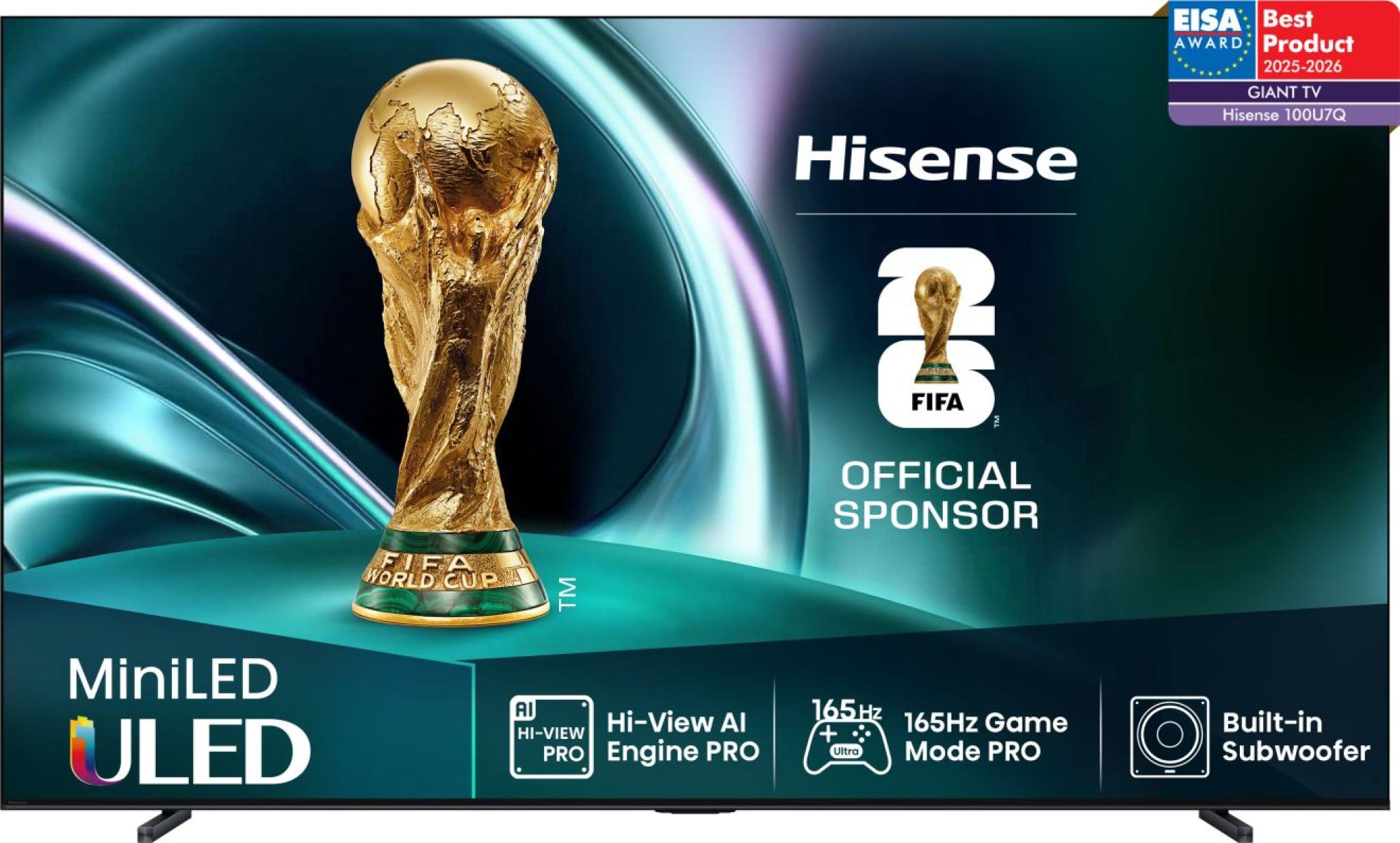 Hisense 100U7Q 100" Mini-LED ULED 4K Smart TV 165Hz VRR