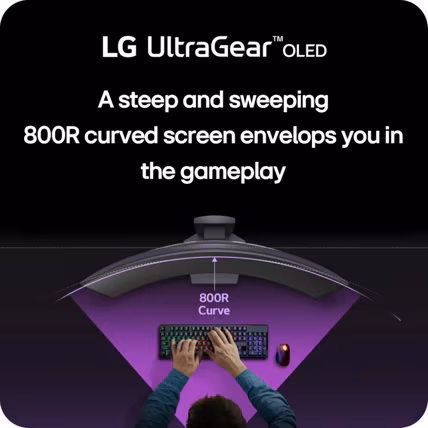LG UltraGear 34GS95QE-B 34" UWQHD 3440x1440 OLED Curved Gaming Monitor 240Hz