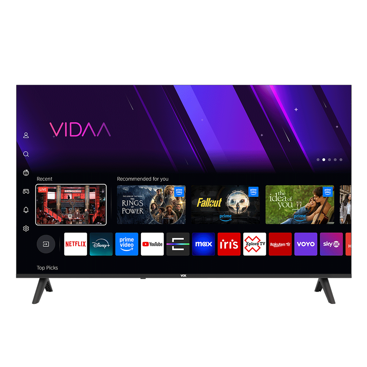 Vox 50VYU684 50'' Direct LED Slim 4K UHD Smart TV