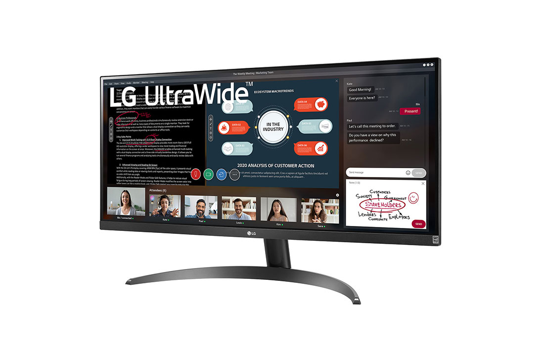 LG 29WP500-B 29" 2K 2560x1080 IPS Professional Monitor 60Hz HDR10 FreeSync