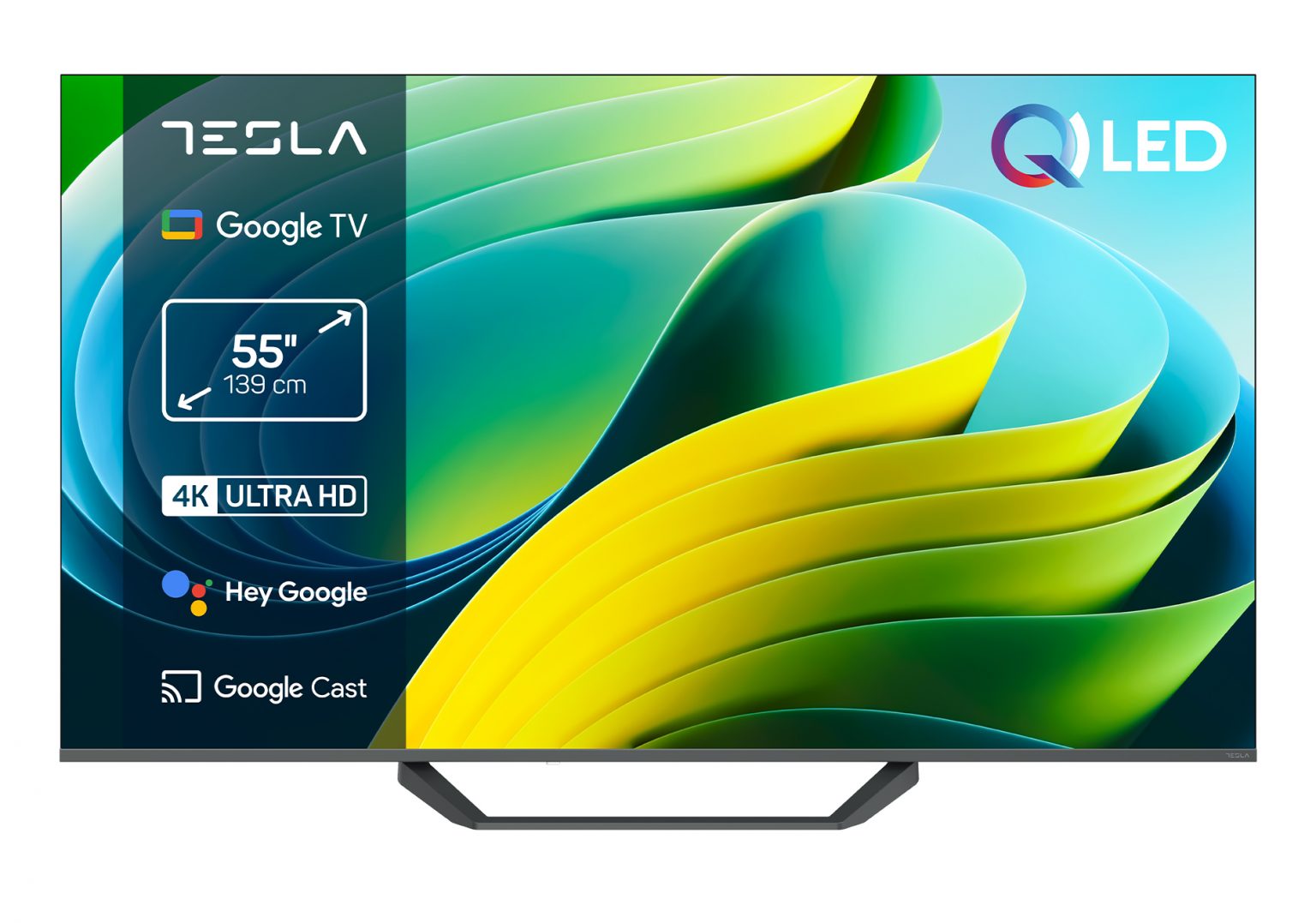 Tesla Q55E655GUS 55" QLED Google TV Ultra HD Frameless