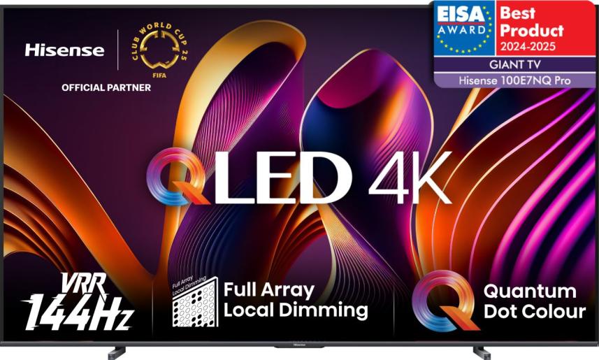 Hisense 100E7NQ PRO 100" QLED Smart TV 4K UHD