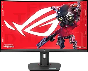 ASUS ROG Strix XG32WCS 31.5" QHD 2560x1440 Fast VA Curved Gaming Monitor 180Hz