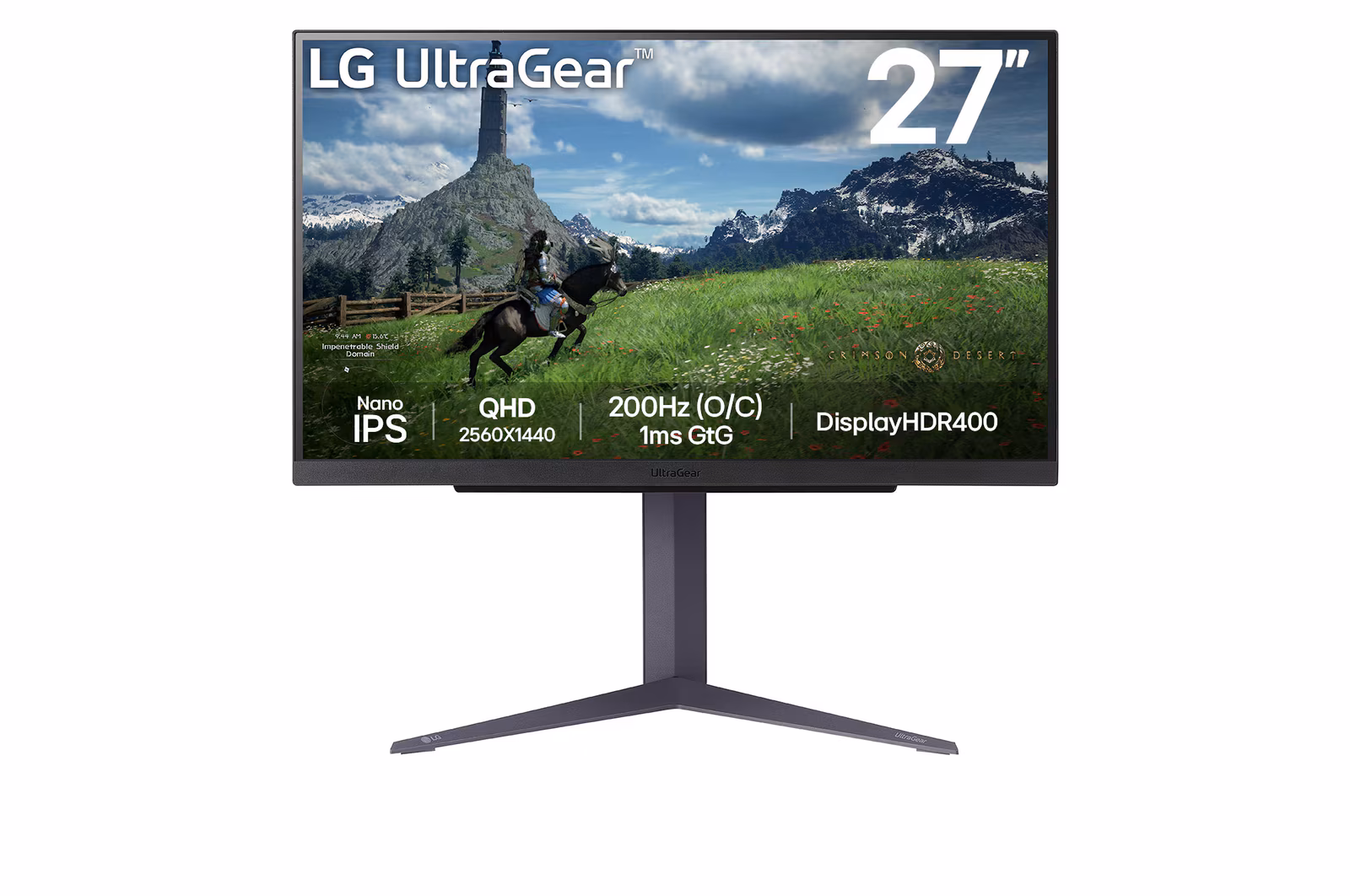 LG UltraGear 27GS85Q-B 27" QHD 2560x1440 IPS Gaming Monitor 180Hz