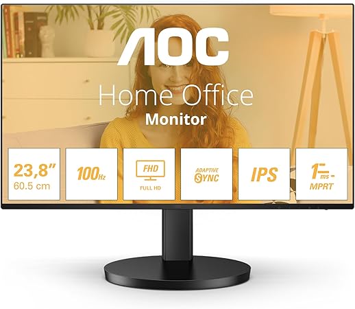 AOC 24B3HA2 23.8" Full HD 1920x1080 VA Monitor 100Hz
