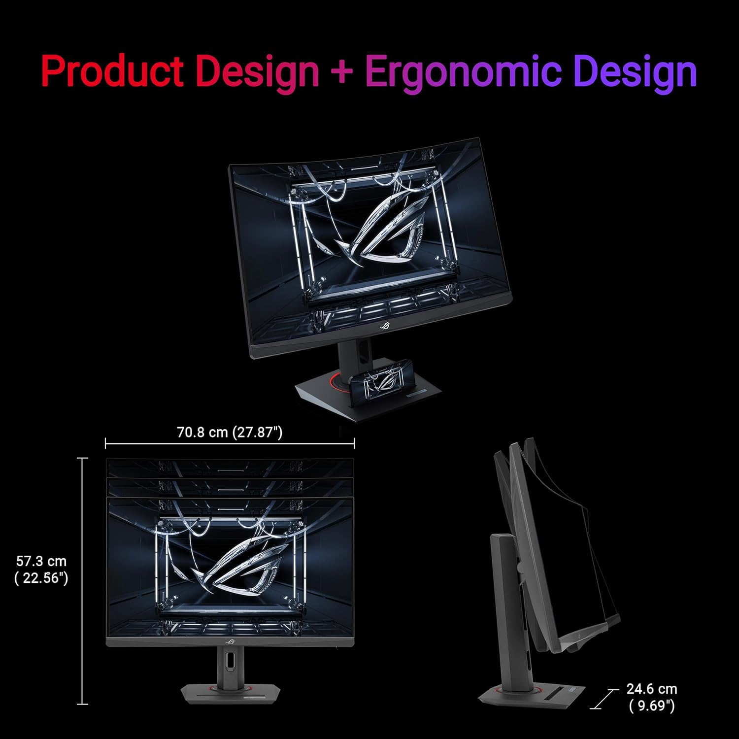 ASUS ROG Strix XG32WCS 31.5" QHD 2560x1440 Fast VA Curved Gaming Monitor 180Hz