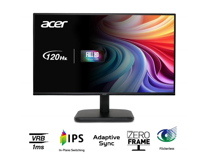 Acer EK251QGBI 24.5" Full HD 1920x1080 IPS Monitor 120Hz Adaptive-Sync