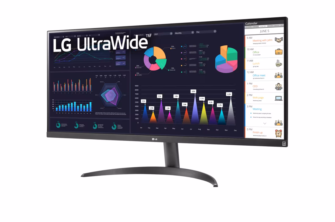 LG UltraWide 34WQ500-B 34" WFHD 2560x1080 IPS 100Hz HDR400 Premium Monitor