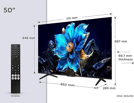 TCL 50P7K 50" QLED 4K Google TV