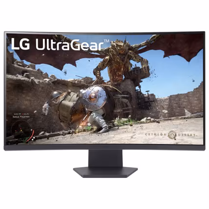 LG UltraGear 32GS60QC-B 31.5" QHD 2560x1440 VA Curved Gaming Monitor 165Hz
