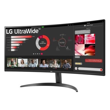 LG 34WR50QK-B 34" UWQHD 3440x1440 IPS UltraWide Monitor 100Hz