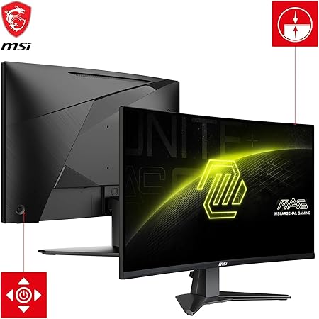 MSI MAG 27CQ6PF / 27", 2560x1440, Rapid VA, Zakrivljeni Gaming Monitor 180Hz