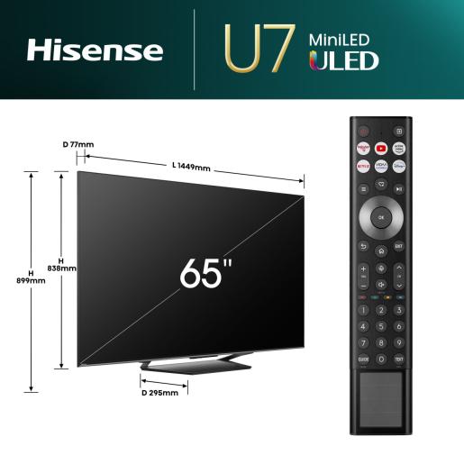 Hisense 65U7NQ 65" Mini-LED Android TV 4K UHD