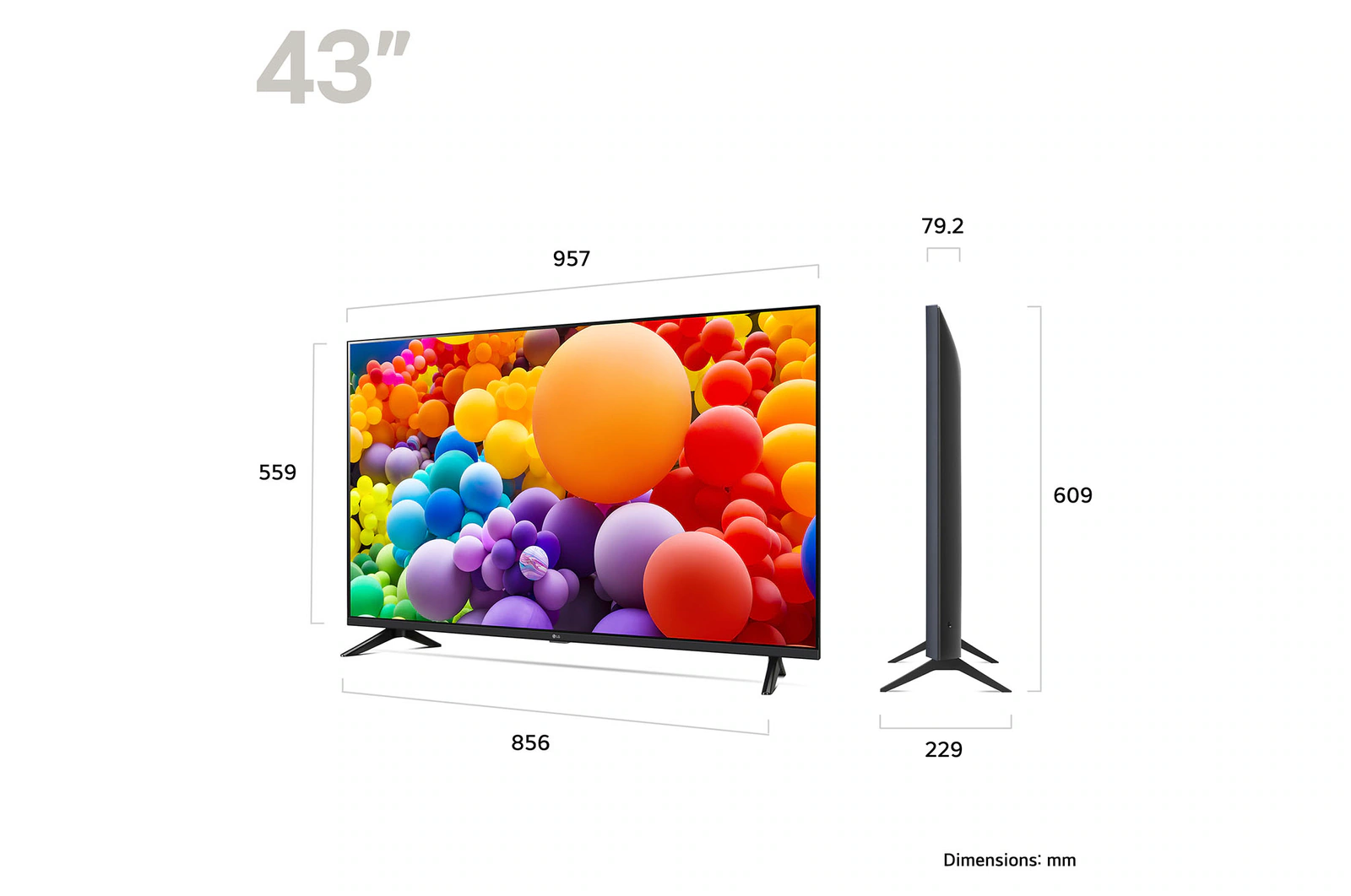 LG 43UT73003LA 43'' LED Smart TV 4K UHD
