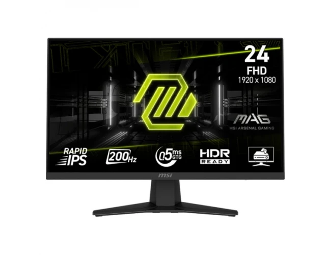 MSI MAG 244F / 23.8", 1920x1080, Rapid IPS, 200Hz Gaming Monitor