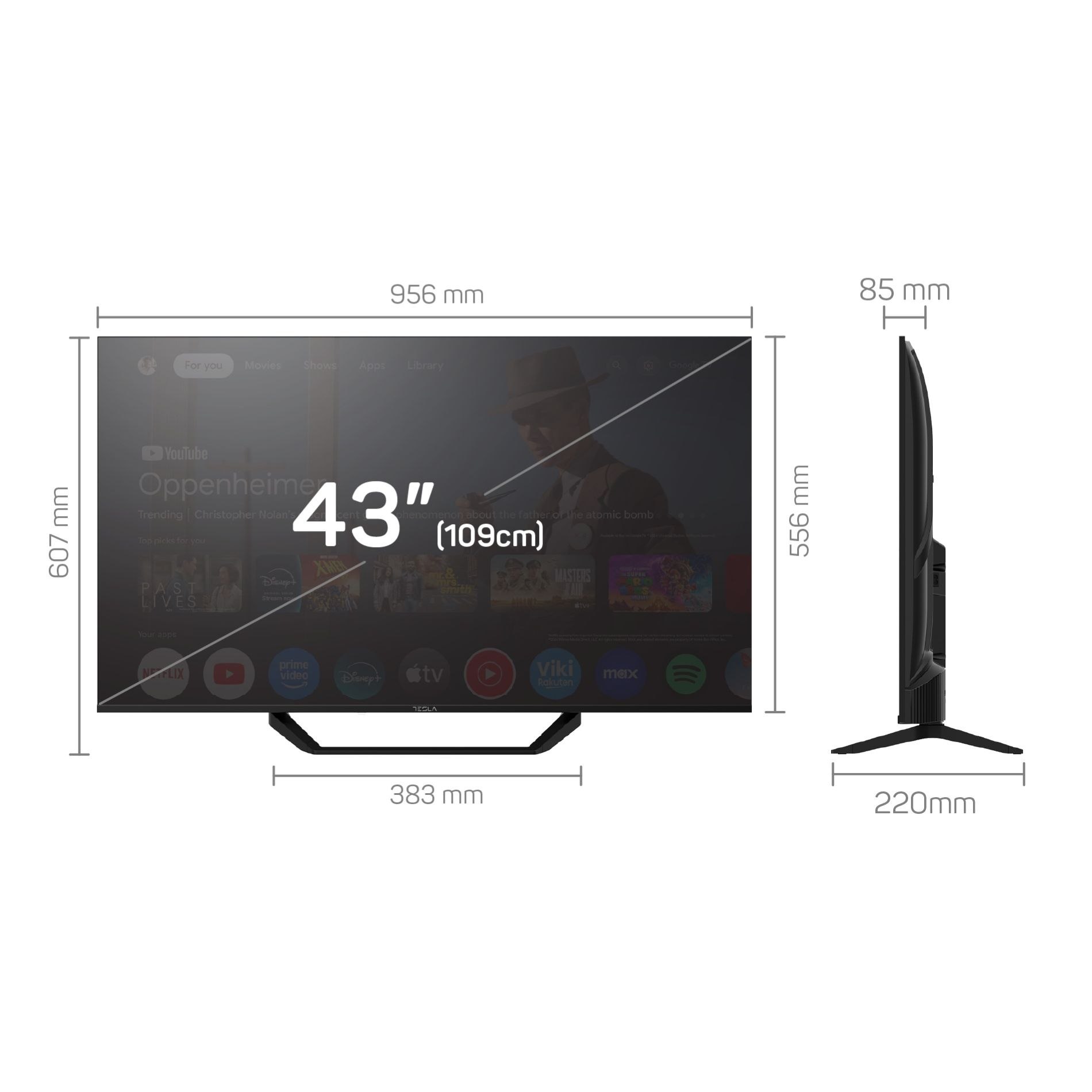 Tesla 43S645BFS 43" LED Smart TV Full HD