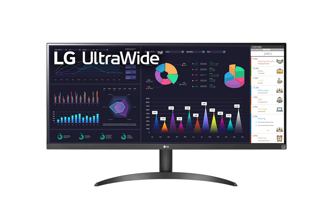 LG UltraWide 34WQ500-B 34" WFHD 2560x1080 IPS 100Hz HDR400 Premium Monitor