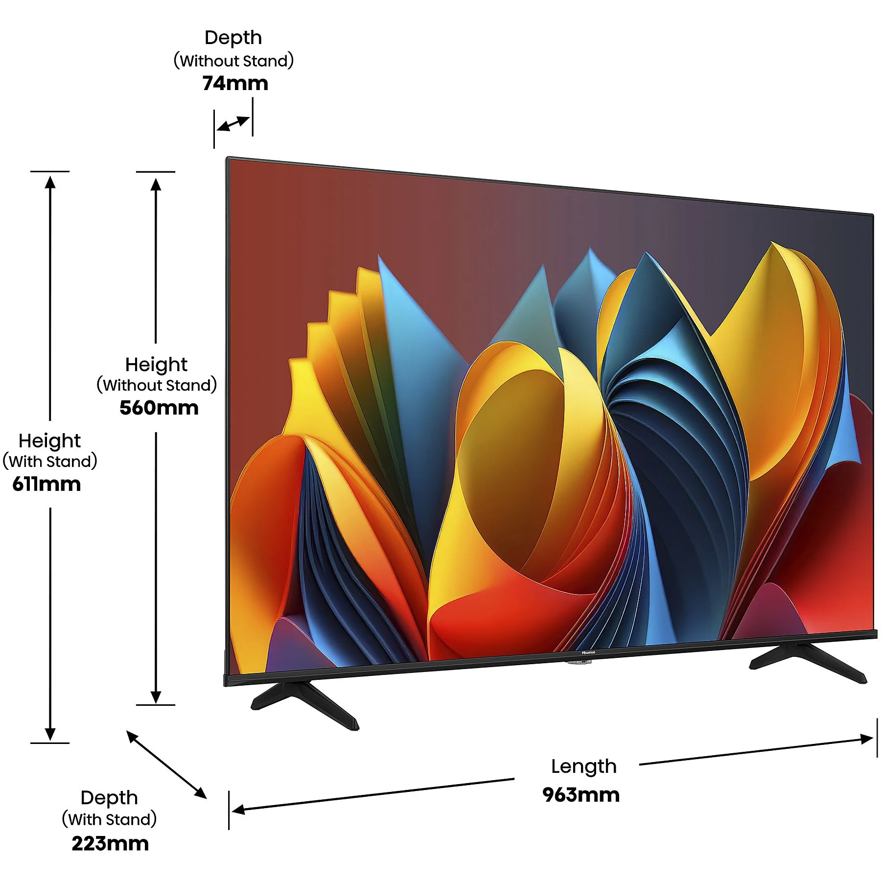 Hisense 43E7NQ 43" 4K Smart QLED TV