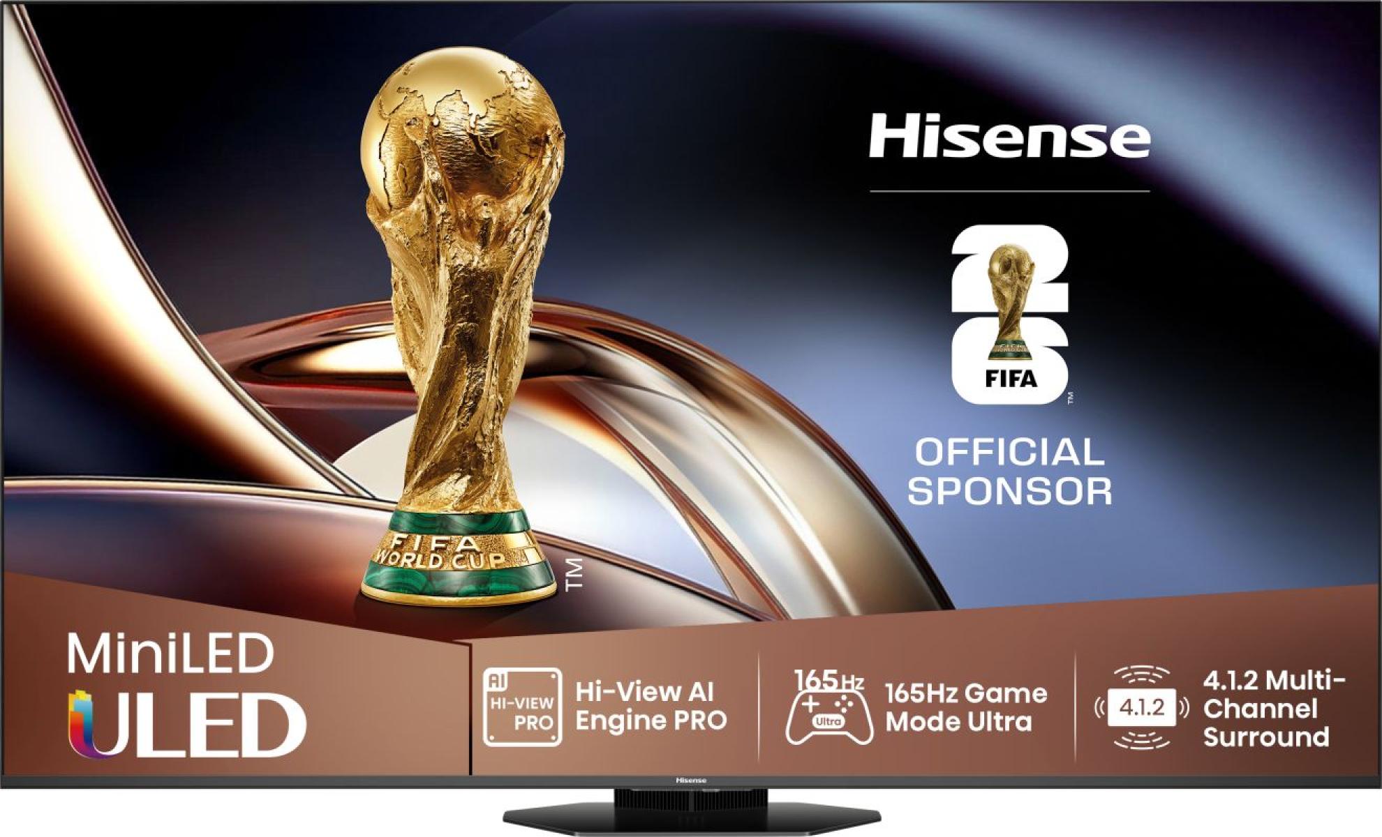 Hisense 75U8Q 75" Mini-LED QLED 4K Smart TV 165Hz