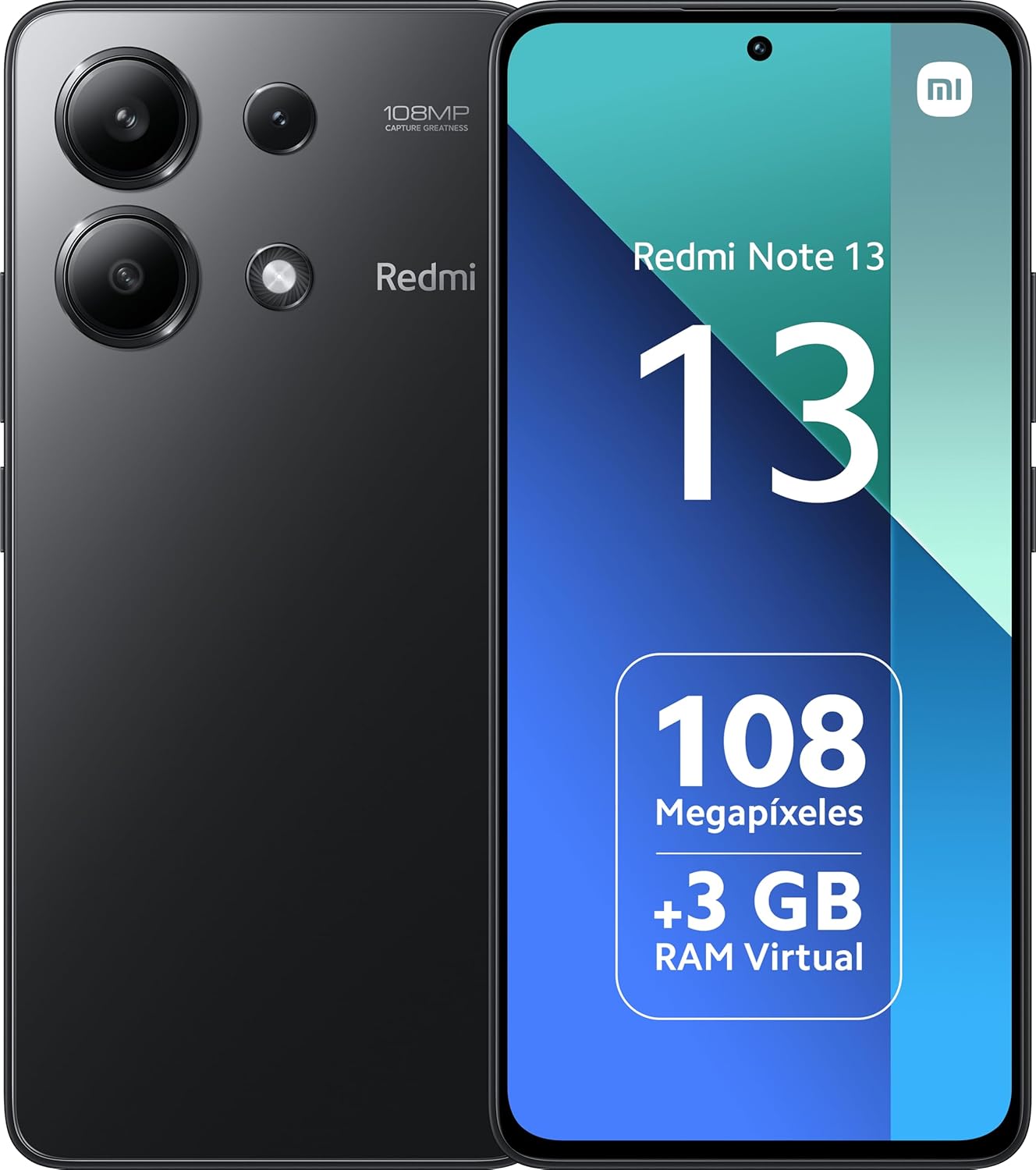 Xiaomi Redmi Note 13 4G 8 GB 256 GB Midnight Black