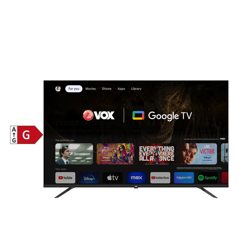 Vox 55GOU205B 55" Direct LED 4K Smart Google TV