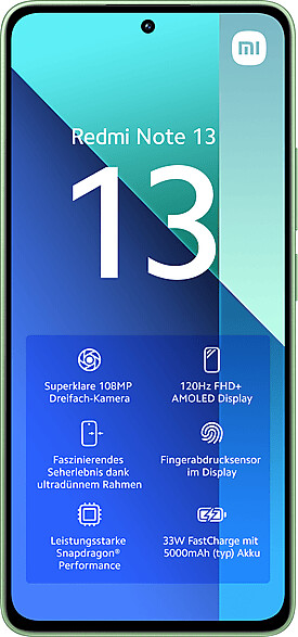 Xiaomi Redmi Note 13 4G 8 GB 256 GB Mint Green