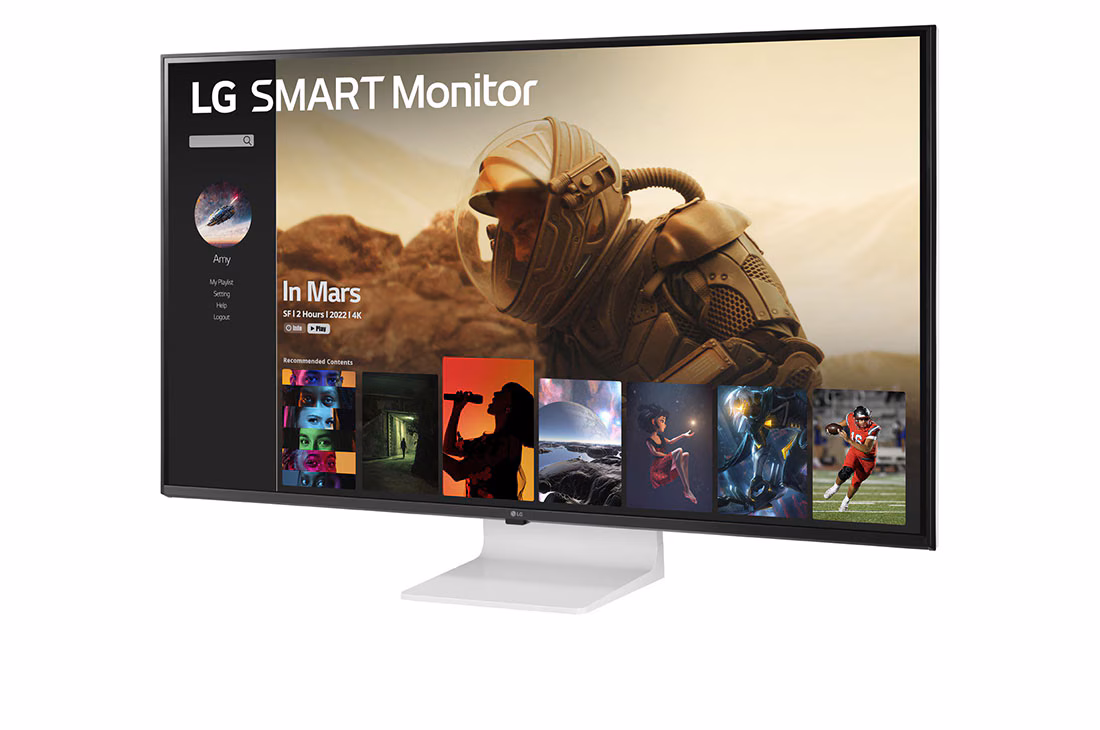LG 43SQ700S-W 43" 4K UHD 3840x2160 IPS Smart Monitor 60Hz