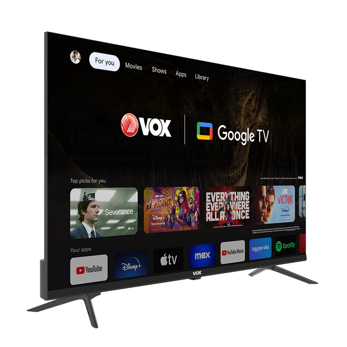 Vox 43GTU090 43" Direct LED 4K Smart Google TV