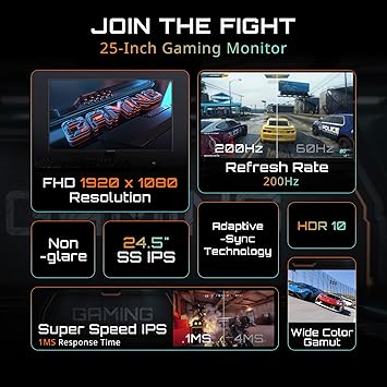 Gigabyte GS25F2 24.5" Full HD 1920x1080 Fast IPS Gaming Monitor 280Hz
