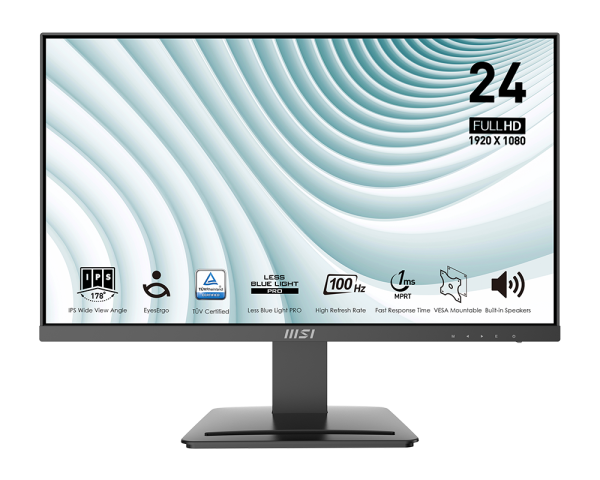 MSI PRO MP243X / 23.8", 1920x1080, IPS, 100Hz Adaptive Sync