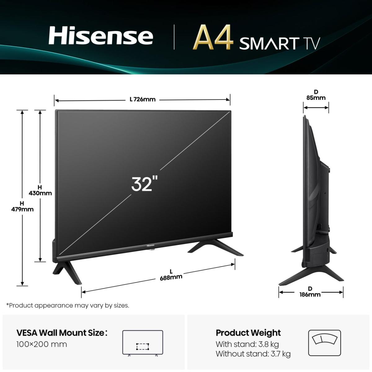 Hisense 32A4Q 32" HD Smart TV